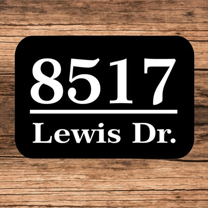 Personalized Home Address Sign | Aluminum sign 10" x 6" | Custom House Number Plaque