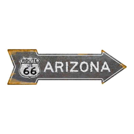 Route 66 Arizona Metal arrow Sign