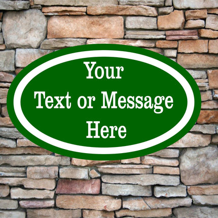Custom Text Sign  | Personalized 12" x 7" Aluminum Sign