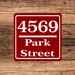 Custom Address Sign |personalized Aluminum Text sign 8" x 8"