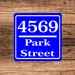 Custom Address Sign |personalized Aluminum Text sign 8" x 8"