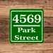 Custom Address Sign |personalized Aluminum Text sign 8" x 8"