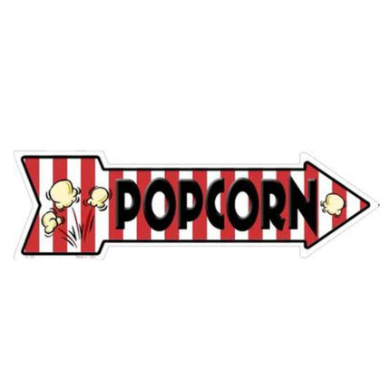 Popcorn Metal arrow Sign