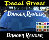 Danger Ranger Visor | Die Cut Vinyl | Decal Sticker | Visor Banner | Car Truck SUV