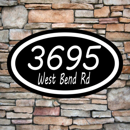 Personalized Home Address Sign | Aluminum sign 12" x 7" | Custom House Number Plaque