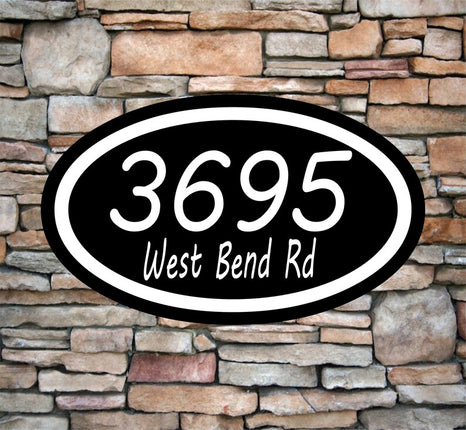 Personalized Home Address Sign | Aluminum sign 12" x 7" | Custom House Number Plaque