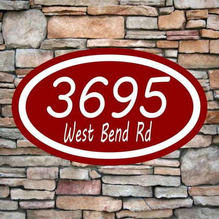 Personalized Home Address Sign | Aluminum sign 12" x 7" | Custom House Number Plaque