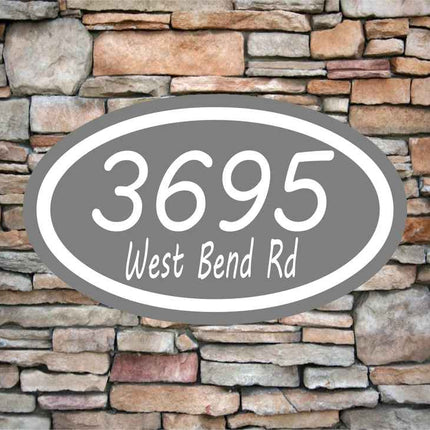 Personalized Home Address Sign | Aluminum sign 12" x 7" | Custom House Number Plaque