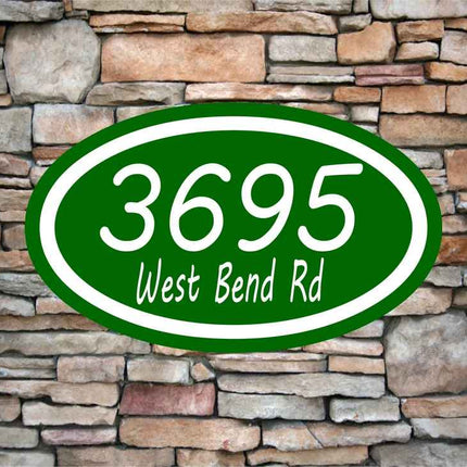 Personalized Home Address Sign | Aluminum sign 12" x 7" | Custom House Number Plaque