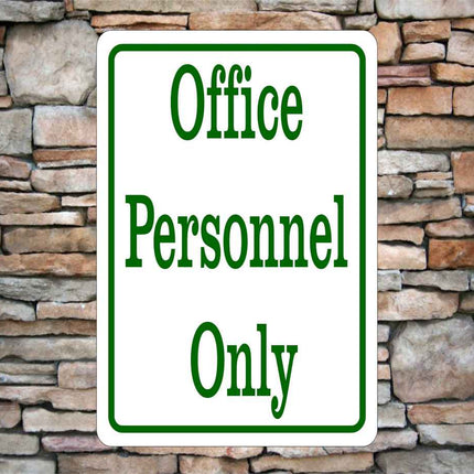 Personalized Office Text SIgn 8"x12" | Aluminum Metal sign