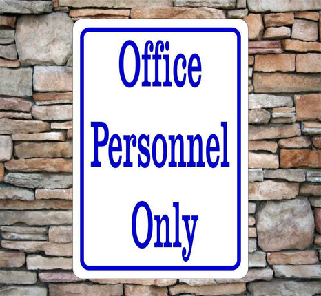 Personalized Office Text SIgn 8"x12" | Aluminum Metal sign