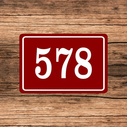 Personalized Home Address Sign | Aluminum metal sign 12" x 8" | Custom House Number Plaque