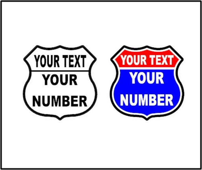 Custom Route Aluminum Metal Sign