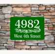 Personalized Home Address Sign | Aluminum Metal sign 12" x 8"| Custom House Number Plaque