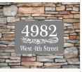 Personalized Home Address Sign | Aluminum Metal sign 12" x 8"| Custom House Number Plaque