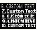 Custom Text vinyl | Car Truck SUV | Window Decal Stickers|