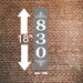 Personalized Home Address Sign Aluminum 4" x 18" | Custom House Number Plaque