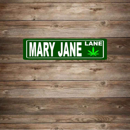 Mary Jane Lane Novelty Sign | Metal Aluminium sign