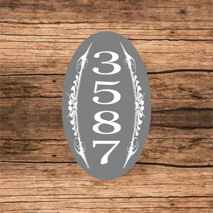 Personalized Home Address Sign Aluminum 12" x 7" Custom House Number Plaque