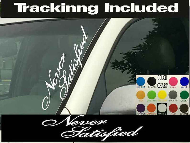 Money Well Wasted Tailgate | Die Cut Vinyl | Decal Sticker | Visor Banner 4x4 | Diesel Truck SUV