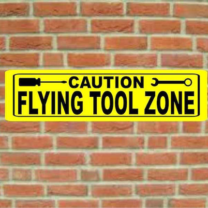 Flying Tool Zone Metal Novelty Street Sign man cave garage