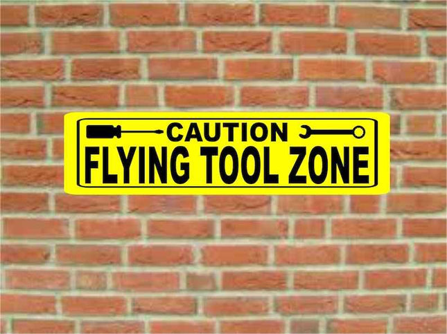 Flying Tool Zone Metal Novelty Street Sign man cave garage