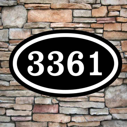 Personalized Home Address Sign Aluminum 12" x 7" | Custom House Number Plaque