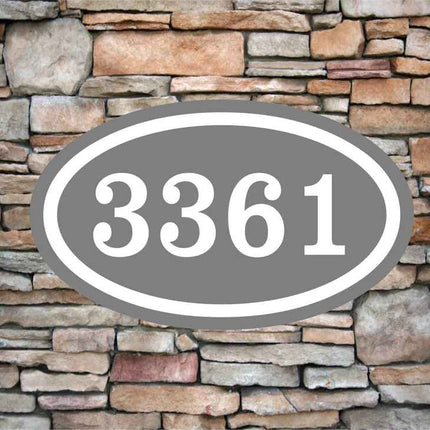Personalized Home Address Sign Aluminum 12" x 7" | Custom House Number Plaque