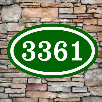 Personalized Home Address Sign Aluminum 12" x 7" | Custom House Number Plaque