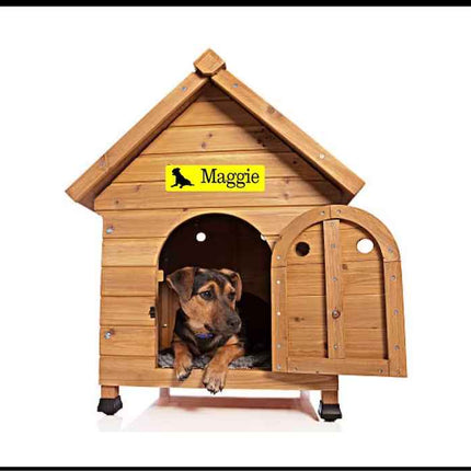 Custom Dog House Sign | Dog Name Sign | Dog Name Plaque | Pet Accessories | Door Sign | Dog House Accessories | Aluminum