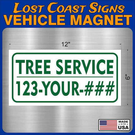 Custom Tree Service Magnet Truck  12" x 6"