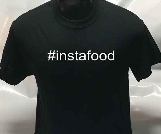 Hashtag Unisex #instafood funny sarcastic T shirt | Tee Top T-shirt