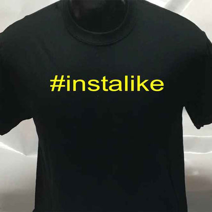 Hashtag Funny #instalike Joke Unisex T shirt | Tee Top T-shirt