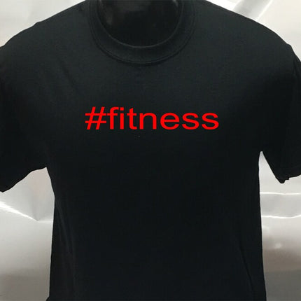 Hashtag Funny #fitness Joke Unisex T shirt | Tee Top T-shirt