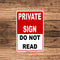 No Trespassing sign