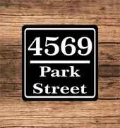 Custom Metal Text Sign | Personalized Aluminum Sign 8" x 8"