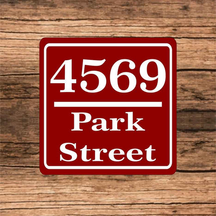 Custom Metal Text Sign | Personalized Aluminum Sign 8" x 8"