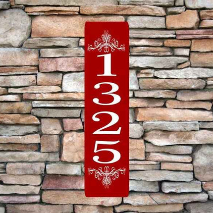Personalized Home Address Sign | Aluminum sign 3" x 12" | Custom House Number Plaque