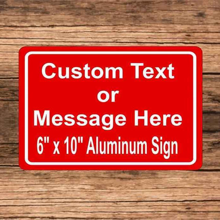 Personalized Sign Plaque | Aluminum Home Address Sign | 10" x 6" Inches"