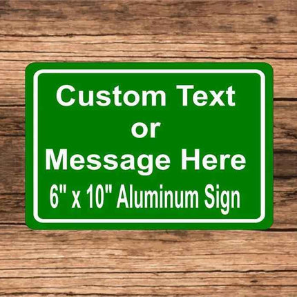 Personalized Sign Plaque | Aluminum Home Address Sign | 10" x 6" Inches"