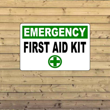 OSHA Emergency First Aid Kit Sign