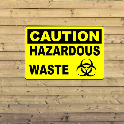 OSHA Caution Hazardous Waste Sign