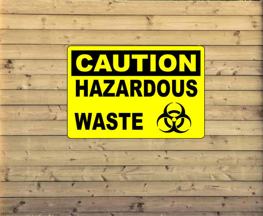 OSHA Caution Hazardous Waste Sign